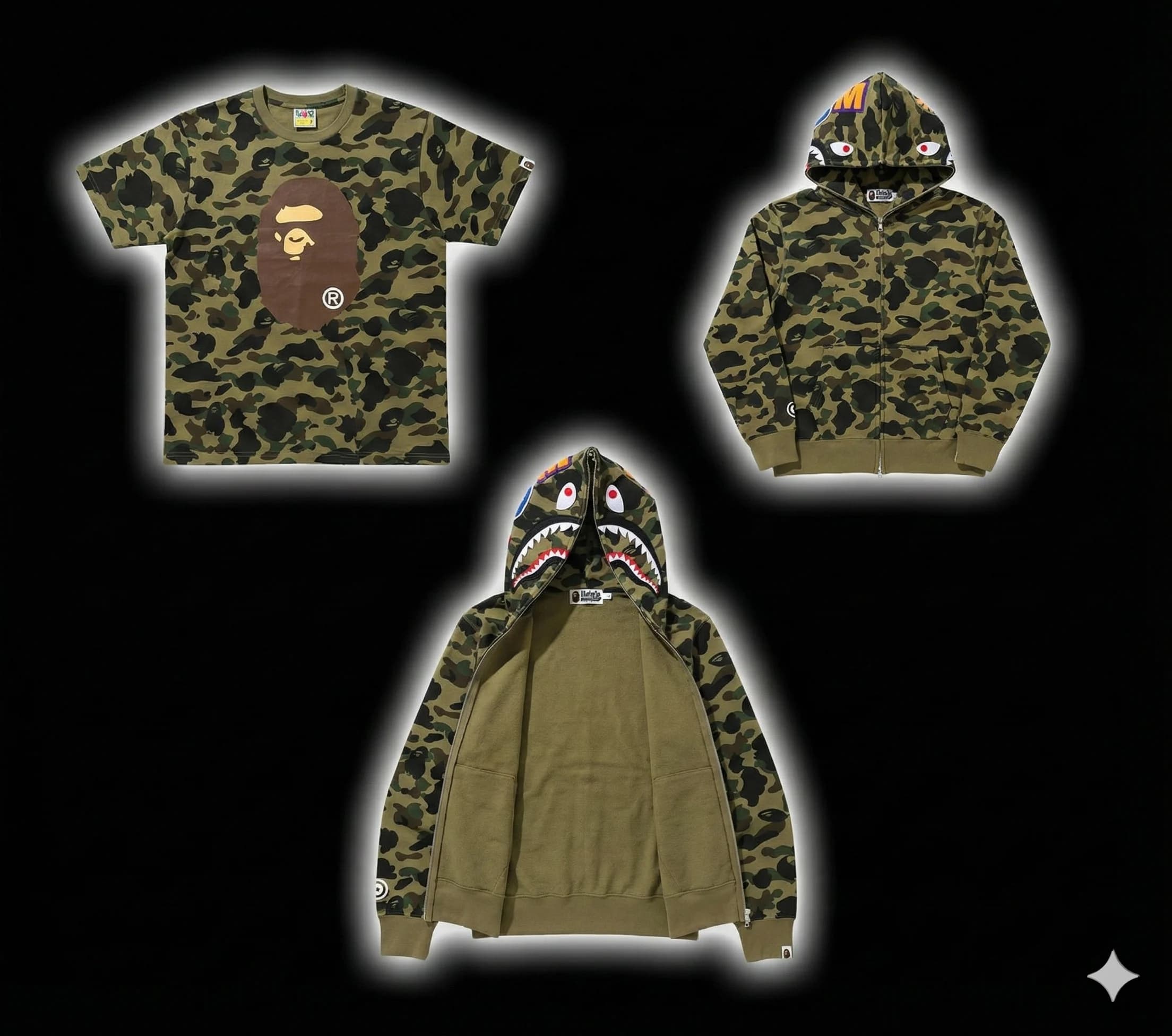 Bape Shirts and Hoodies